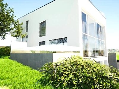 Vue façade ouest et terrasse